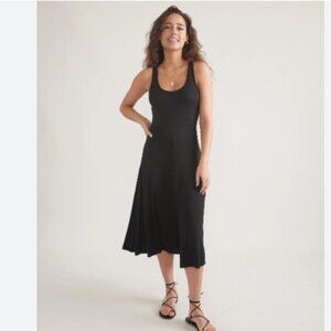 Marine Layer Black Midi Dress